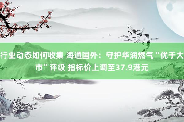 行业动态如何收集 海通国外：守护华润燃气“优于大市”评级 指标价上调至37.9港元