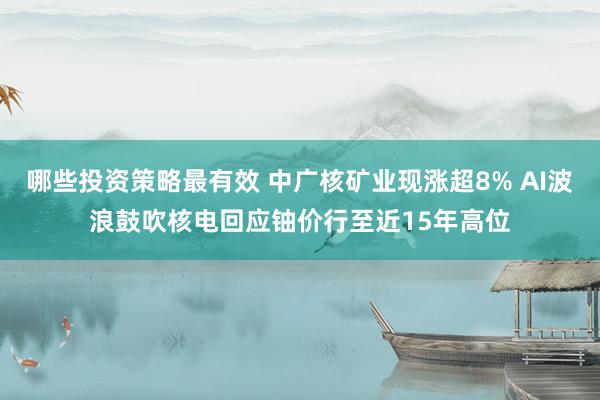 哪些投资策略最有效 中广核矿业现涨超8% AI波浪鼓吹核电回应铀价行至近15年高位