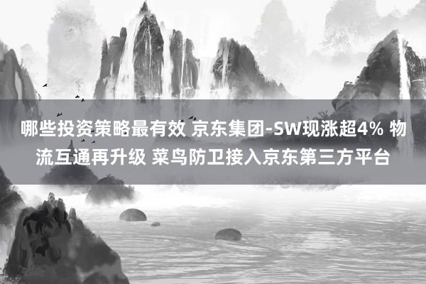 哪些投资策略最有效 京东集团-SW现涨超4% 物流互通再升级 菜鸟防卫接入京东第三方平台