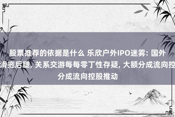 股票推荐的依据是什么 乐欣户外IPO迷雾: 国外营收下滑拖后腿, 关系交游每每零丁性存疑, 大额分成流向控股推动