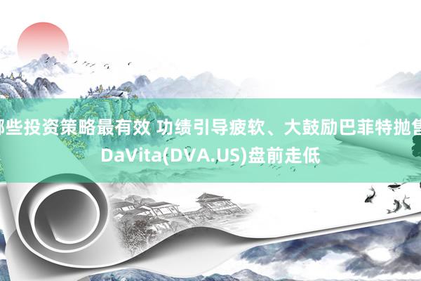 哪些投资策略最有效 功绩引导疲软、大鼓励巴菲特抛售 DaVita(DVA.US)盘前走低