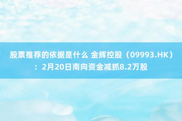 股票推荐的依据是什么 金辉控股（09993.HK）：2月20日南向资金减抓8.2万股