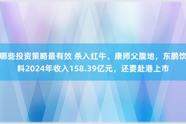 哪些投资策略最有效 杀入红牛、康师父腹地，东鹏饮料2024年收入158.39亿元，还要赴港上市