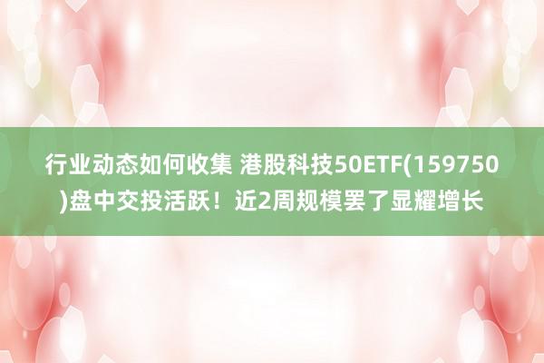 行业动态如何收集 港股科技50ETF(159750)盘中交投