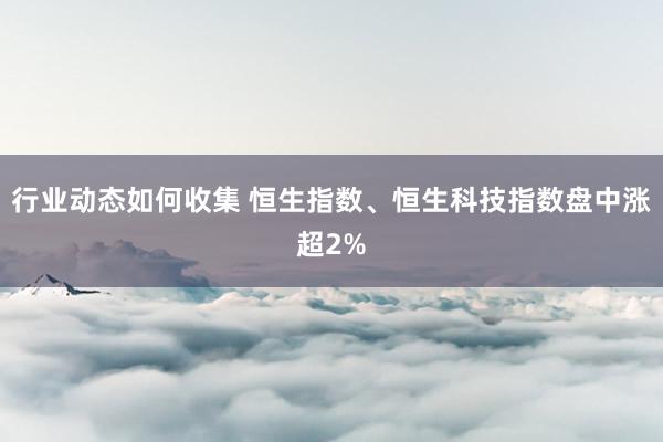 行业动态如何收集 恒生指数、恒生科技指数盘中涨超2%